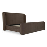 Sophia Wood Brown Bed Beds LOOMLAN By Moe's Home