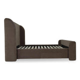 Sophia Wood Brown Bed Beds LOOMLAN By Moe's Home