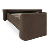 Sophia Wood Brown Bed Beds LOOMLAN By Moe's Home