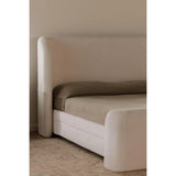 Sophia Wood White Bed Beds LOOMLAN By Moe's Home