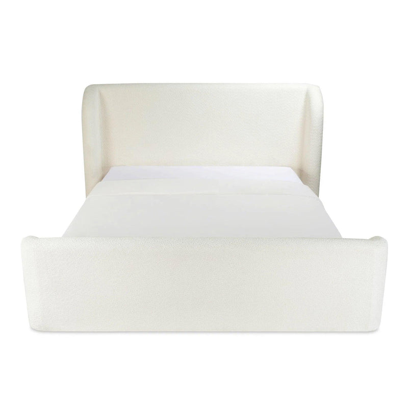 Sophia Wood White Bed Beds LOOMLAN By Moe's Home