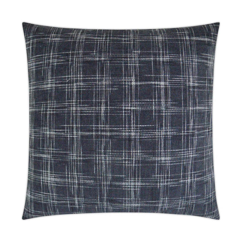 South Hampton Domino Blue Throw Pillow With Insert Throw Pillows LOOMLAN By D.V. Kap