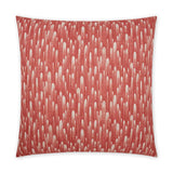 Space Coral Transitional Abstract Red Large Throw Pillow With Insert Throw Pillows LOOMLAN By D.V. Kap