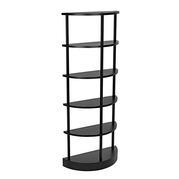 Spago Bookcase, Black Metal Bookcases LOOMLAN By Noir