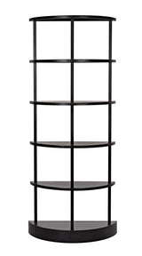 Spago Bookcase, Black Metal Bookcases LOOMLAN By Noir