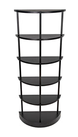 Spago Bookcase, Black Metal Bookcases LOOMLAN By Noir