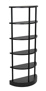 Spago Bookcase, Black Metal Bookcases LOOMLAN By Noir