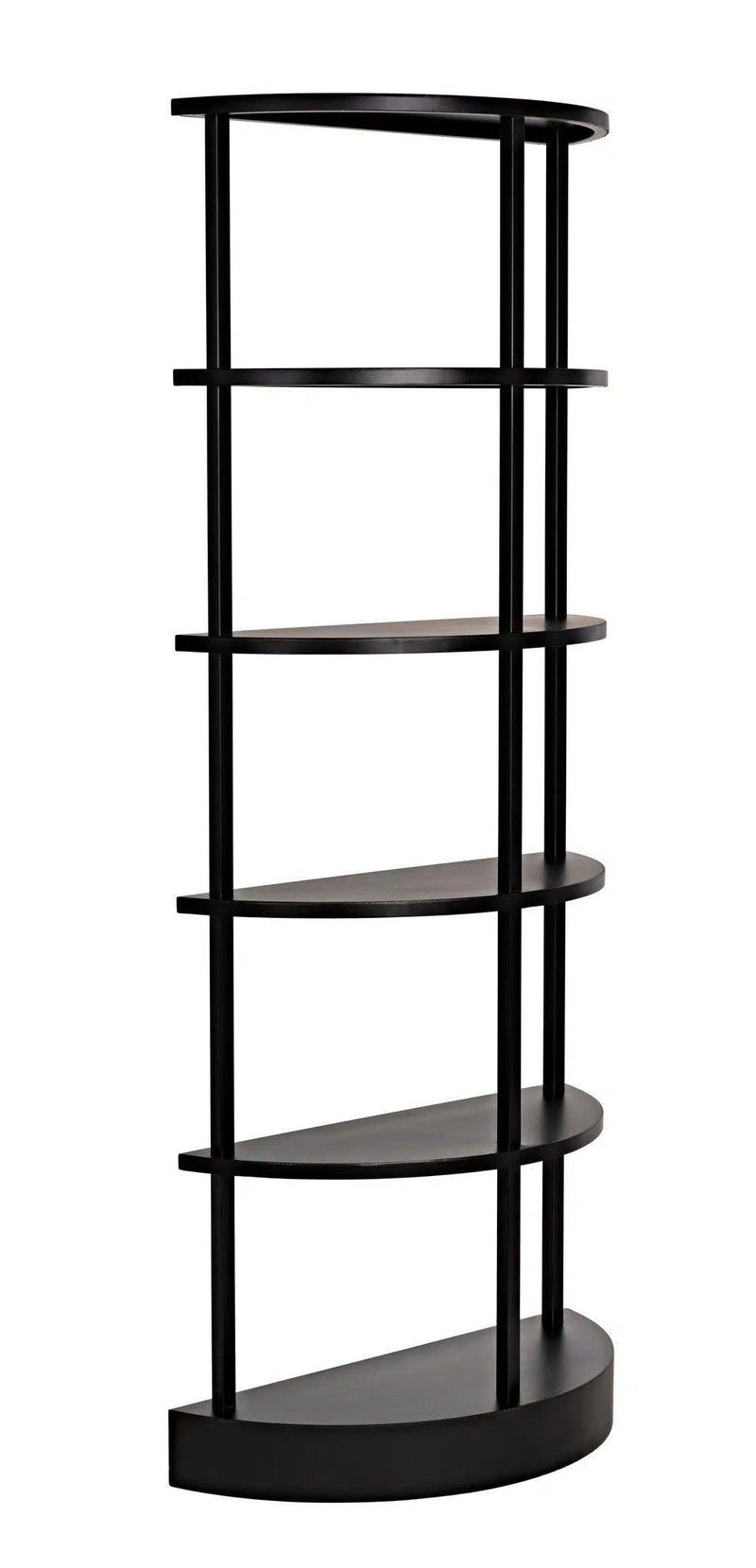 Spago Bookcase, Black Metal Bookcases LOOMLAN By Noir