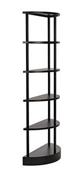 Spago Bookcase, Black Metal Bookcases LOOMLAN By Noir