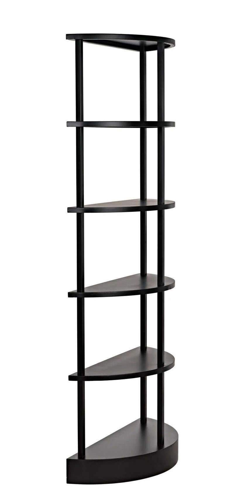 Spago Bookcase, Black Metal Bookcases LOOMLAN By Noir