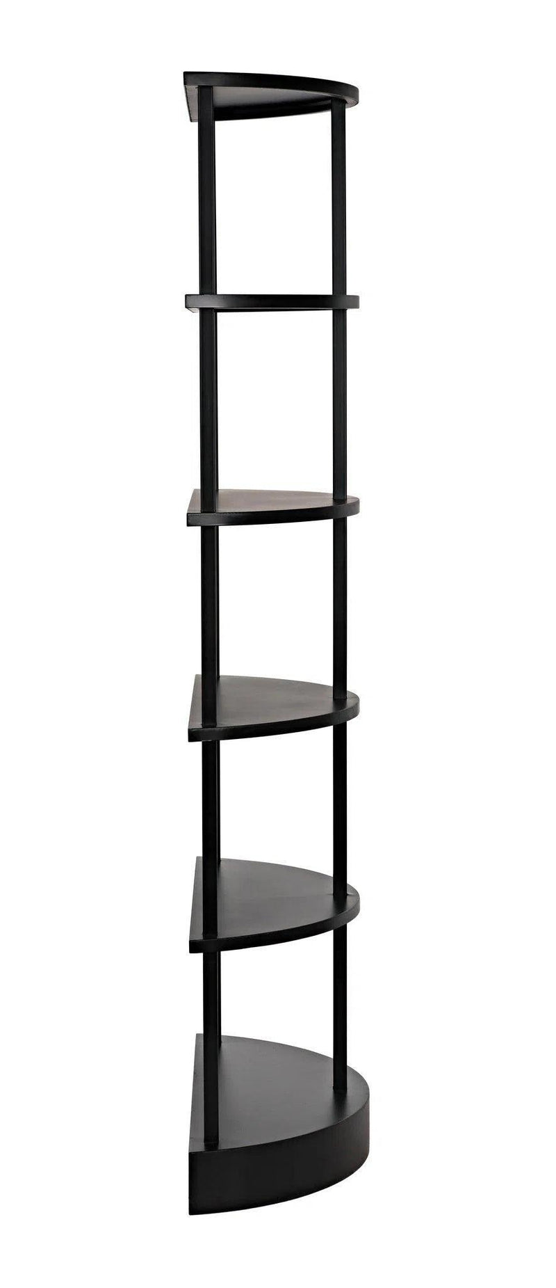 Spago Bookcase, Black Metal Bookcases LOOMLAN By Noir