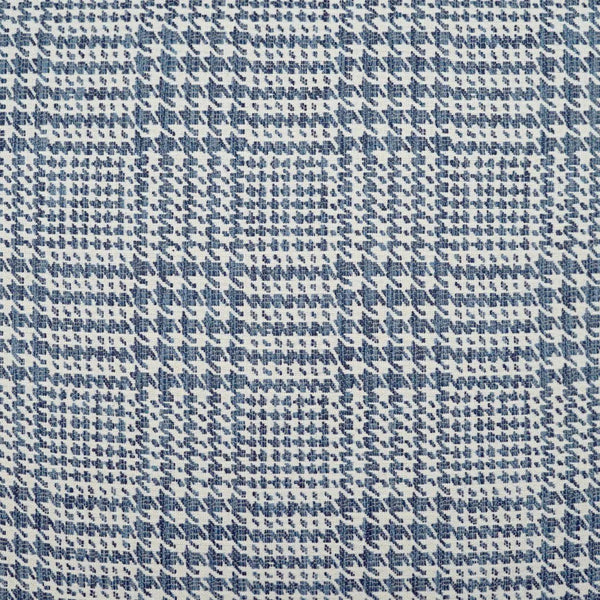 Spencer Traditional Plaid Check Blue Large Throw Pillow With Insert Throw Pillows LOOMLAN By D.V. Kap