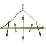 Sperato Metal Chandelier With Antique Brass Chandeliers LOOMLAN By Noir