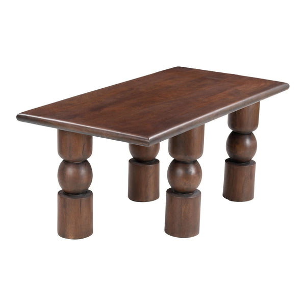 Split Coffee Table Brown Coffee Tables LOOMLAN By Zuo Modern