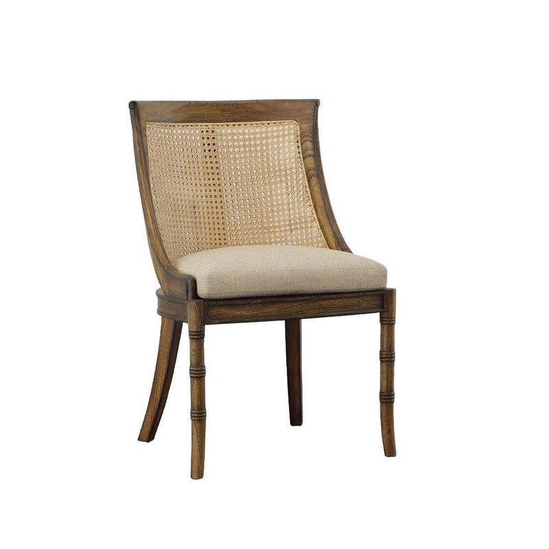 Spoonback Mahogany Armless Side Chair (Set Of 2)