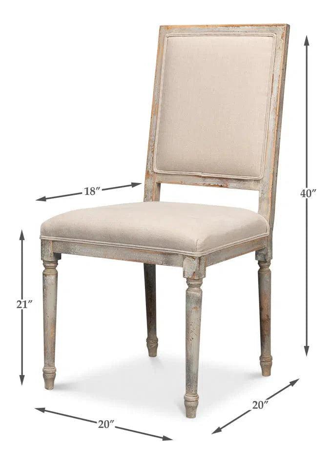 Square Fabric Upholstered Dining Chair (Set Of 2)