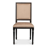 Square Fabric Upholstered Dining Chair (Set Of 2)