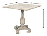 Square Bistro Table Grey Oak Dining Tables LOOMLAN By Sarreid