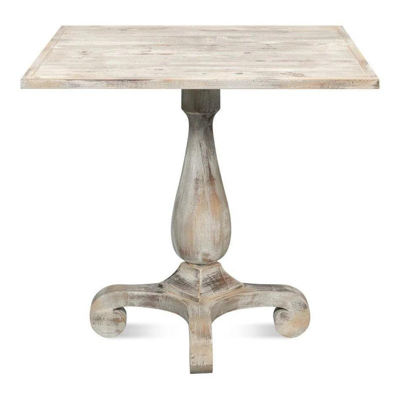 Square Bistro Table Grey Oak Dining Tables LOOMLAN By Sarreid