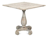 Square Bistro Table Grey Oak Dining Tables LOOMLAN By Sarreid