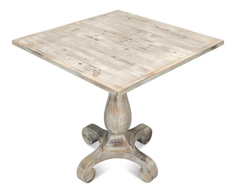 Square Bistro Table Grey Oak Dining Tables LOOMLAN By Sarreid