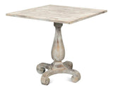 Square Bistro Table Grey Oak Dining Tables LOOMLAN By Sarreid