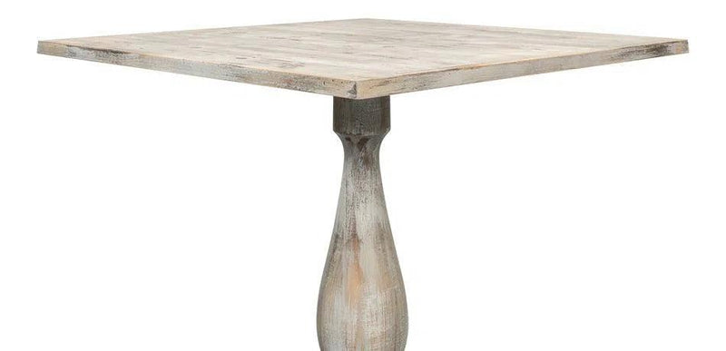 Square Bistro Table Grey Oak Dining Tables LOOMLAN By Sarreid