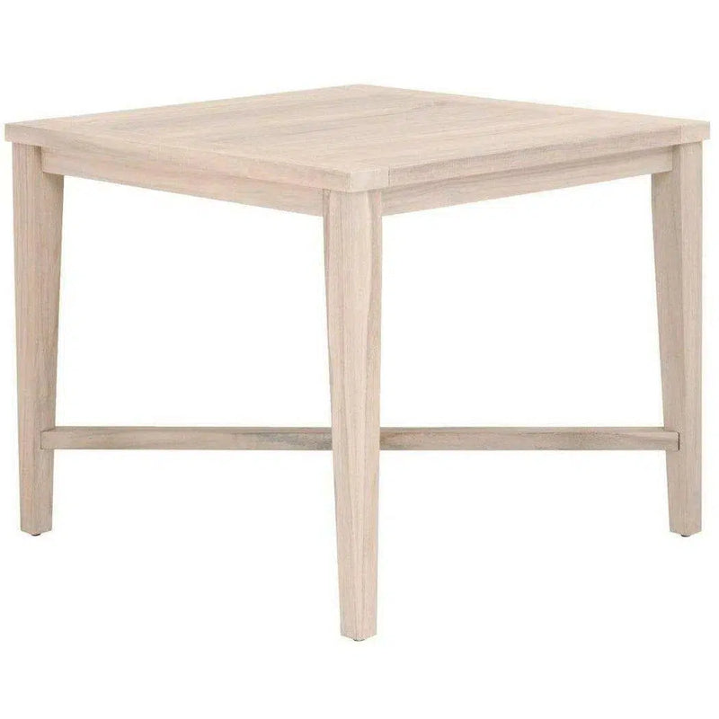 Square Carmel Outdoor 42" Square Counter Table Gray Teak Outdoor Counter Tables LOOMLAN By Essentials For Living