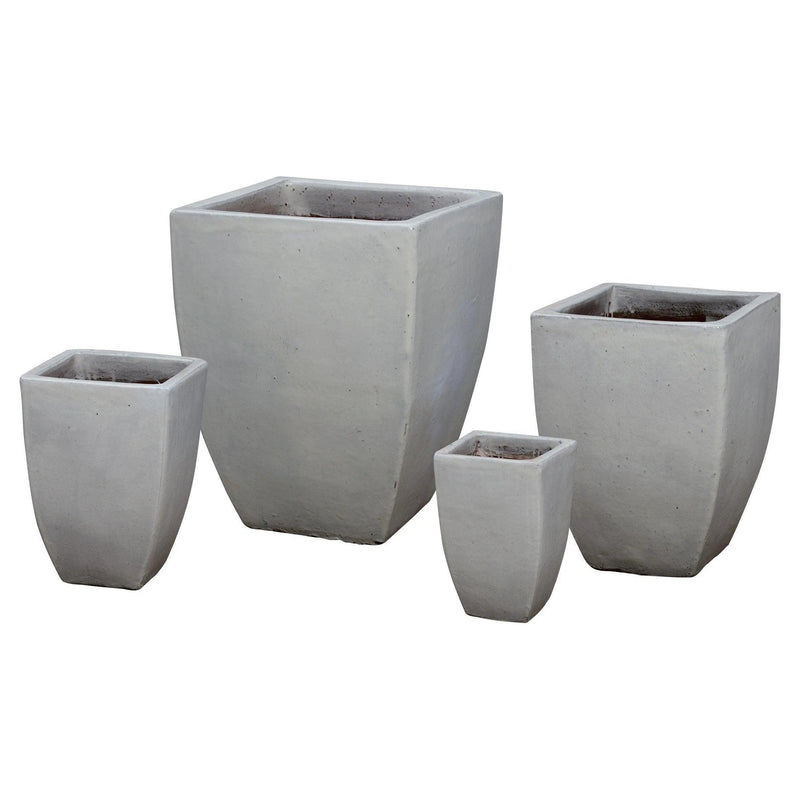 Square Handmade Ceramic Planter Outdoor Planters LOOMLAN By Emissary