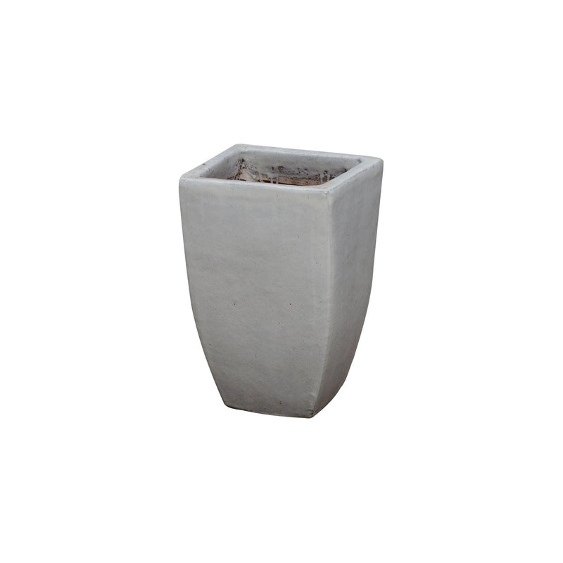 Square Handmade Ceramic Planter Outdoor Planters LOOMLAN By Emissary