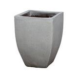 Square Handmade Ceramic Planter Outdoor Planters LOOMLAN By Emissary