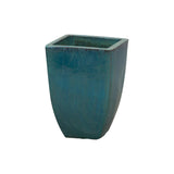 Square Handmade Ceramic Planter Outdoor Planters LOOMLAN By Emissary