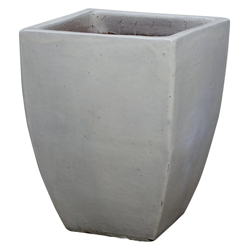 Square Handmade Ceramic Planter Outdoor Planters LOOMLAN By Emissary