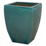 Square Handmade Ceramic Planter Outdoor Planters LOOMLAN By Emissary