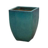 Square Handmade Ceramic Planter Outdoor Planters LOOMLAN By Emissary