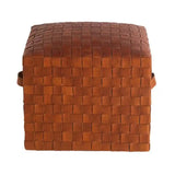 Brooklyn Leather Stylish Pouf