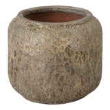 Squat Round Ceramic Planter Outdoor Planters LOOMLAN By Emissary