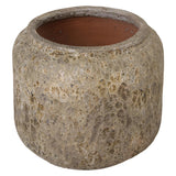 Squat Round Ceramic Planter Outdoor Planters LOOMLAN By Emissary