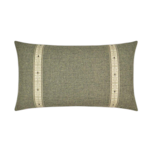 St. John Lumbar Granite Grey Throw Pillow With Insert Throw Pillows LOOMLAN By D.V. Kap