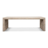 Stacked Cocktail Coffee Table Stone Grey Coffee Tables LOOMLAN By Sarreid