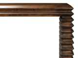 Stacked Console Table Slim French Brown Reclaimed Wood Console Tables LOOMLAN By Sarreid