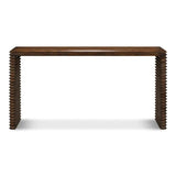 Stacked Console Table Slim French Brown Reclaimed Wood Console Tables LOOMLAN By Sarreid