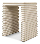 Stacked Side Table Antique White Side Tables LOOMLAN By Sarreid