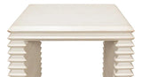 Stacked Side Table Antique White Side Tables LOOMLAN By Sarreid