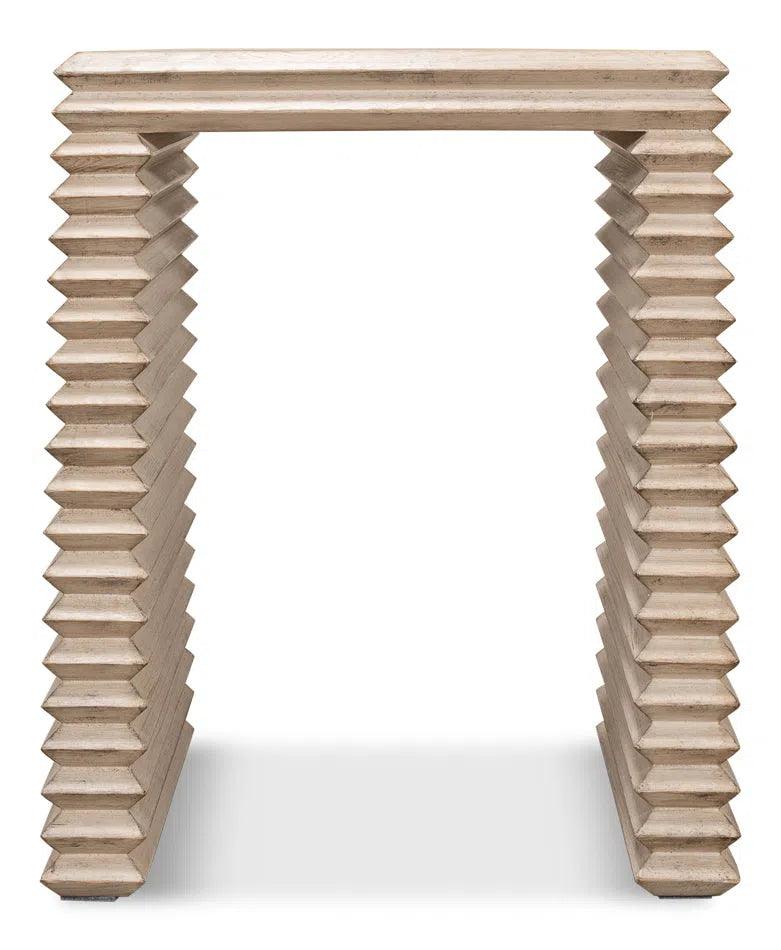 Stacked Side Table Stone Grey Side Tables LOOMLAN By Sarreid