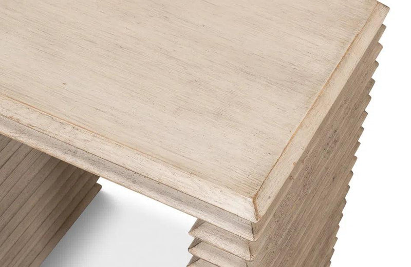 Stacked Side Table Stone Grey Side Tables LOOMLAN By Sarreid