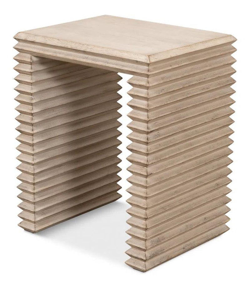 Stacked Side Table Stone Grey Side Tables LOOMLAN By Sarreid