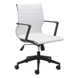 Stacy Office Chair White Office Chairs LOOMLAN By Zuo Modern