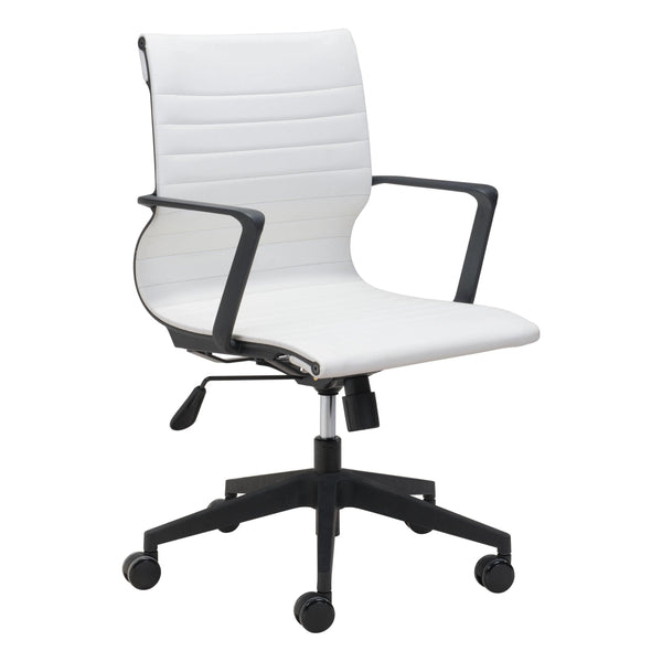 Stacy Office Chair White Office Chairs LOOMLAN By Zuo Modern