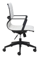 Stacy Office Chair White Office Chairs LOOMLAN By Zuo Modern